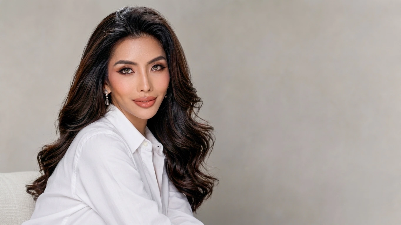 Francine Marie Bautista in the approved seated portrait