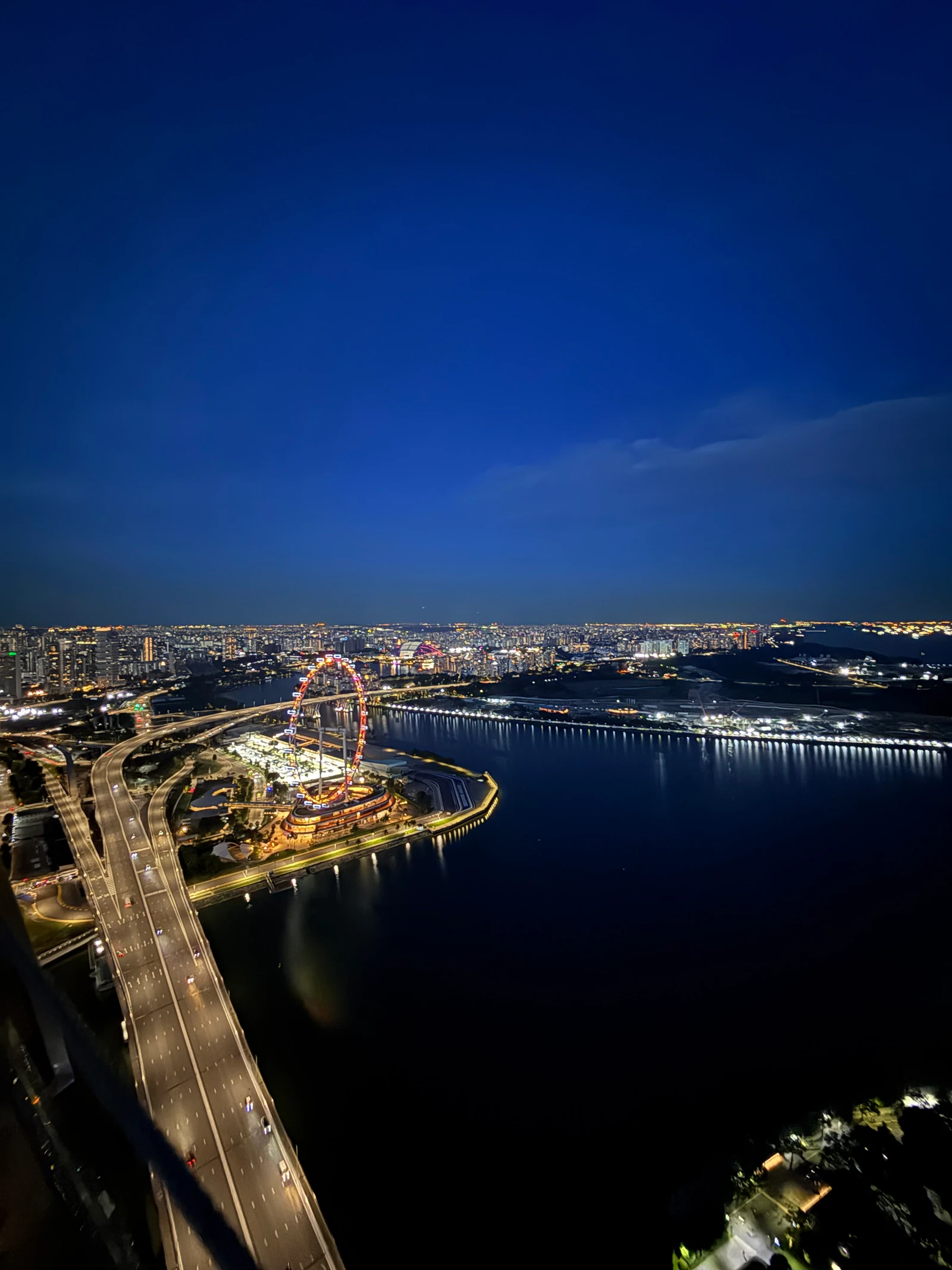 Singapore skyline seen from Marina Bay Sands