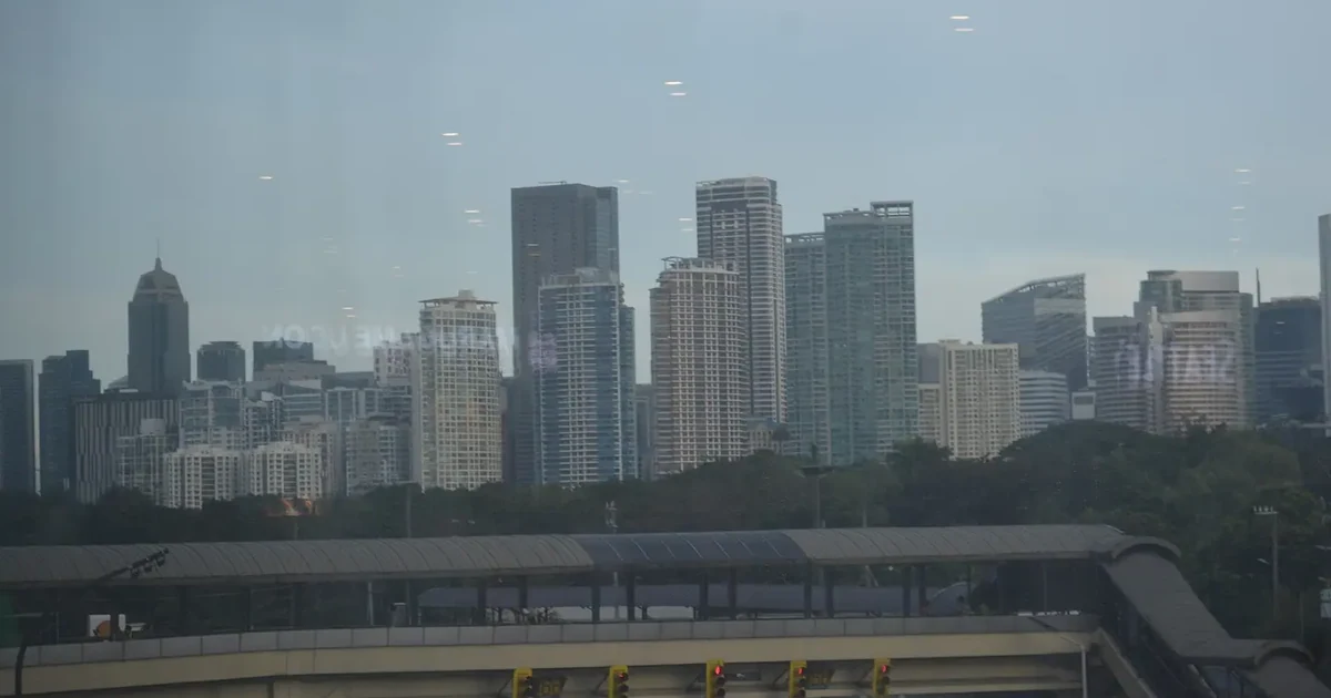 Archive view of the Bonifacio Global City skyline in Metro Manila