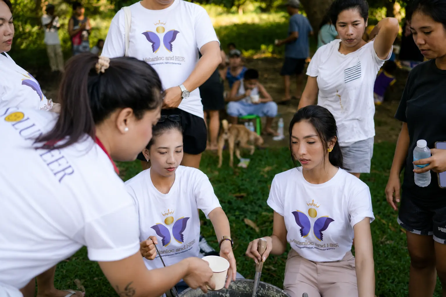 With love, FMB volunteers during a community activity